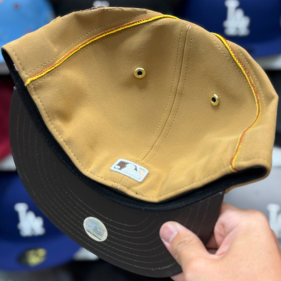 New Era Los Angeles Dodgers 'Vintage Suede' Tan 59FIFTY Fitted Hat - Product Image