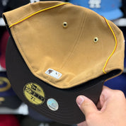 New Era Los Angeles Dodgers 'Vintage Suede' Tan 59FIFTY Fitted Hat - Product Image