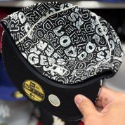 New Era Los Angeles Dodgers 'Block Wordmark' Black 59FIFTY Fitted Hat - Product Image