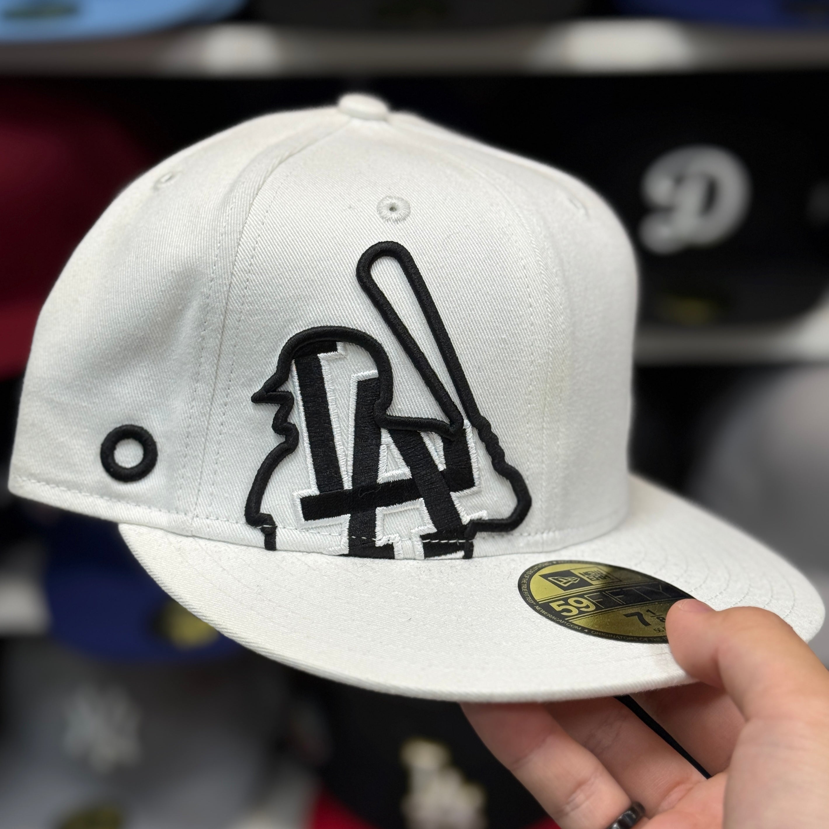 New Era Los Angeles Dodgers 'Batterman' White 59FIFTY Fitted Hat - Product Image