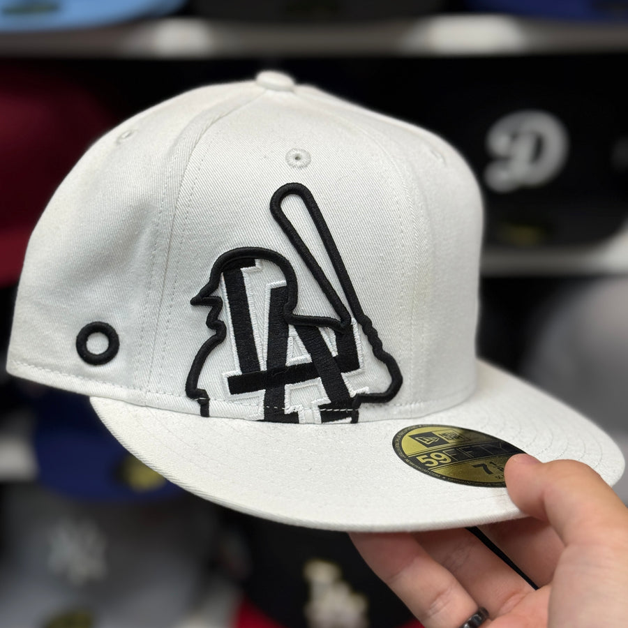 New Era Los Angeles Dodgers 'Batterman' White 59FIFTY Fitted Hat - Product Image