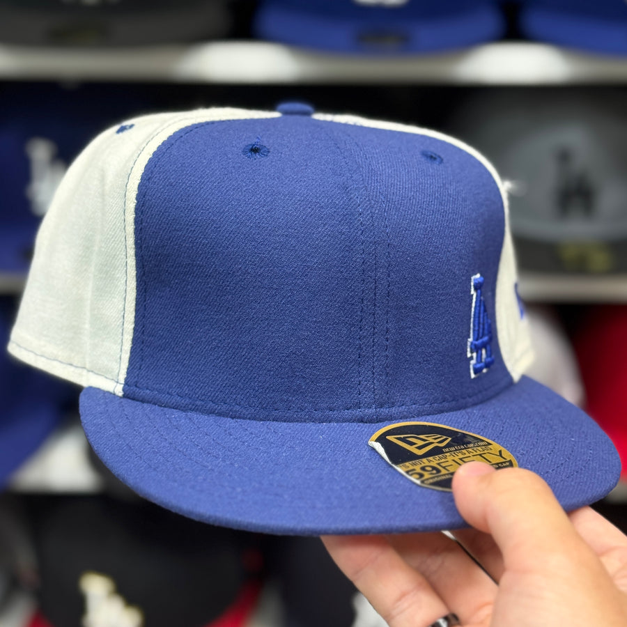 New Era Los Angeles Dodgers 'Mini Logo' Blue/White 59FIFTY Fitted Hat - Product Image
