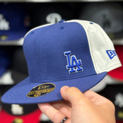 New Era Los Angeles Dodgers 'Mini Logo' Blue/White 59FIFTY Fitted Hat - Product Image
