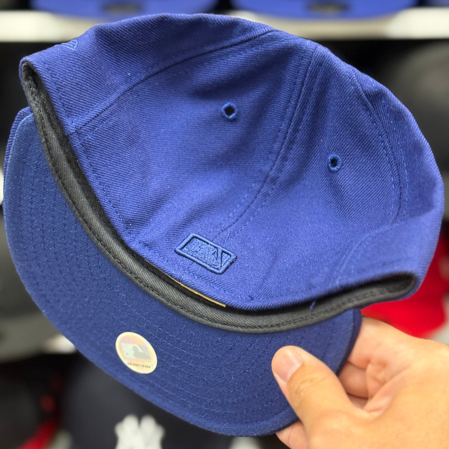 New Era Los Angeles Dodgers 'Mini Logo' Blue 59FIFTY Fitted Hat - Product Image