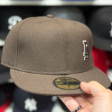 New Era Los Angeles Dodgers 'Mini Logo' Brown 59FIFTY Fitted Hat
