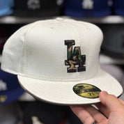 New Era Los Angeles Dodgers 'Chrome Camo' White 59FIFTY Fitted Hat - Product Image