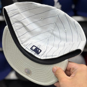 New Era Los Angeles Dodgers 'Pinstripe' White 59FIFTY Fitted Hat - Product Image