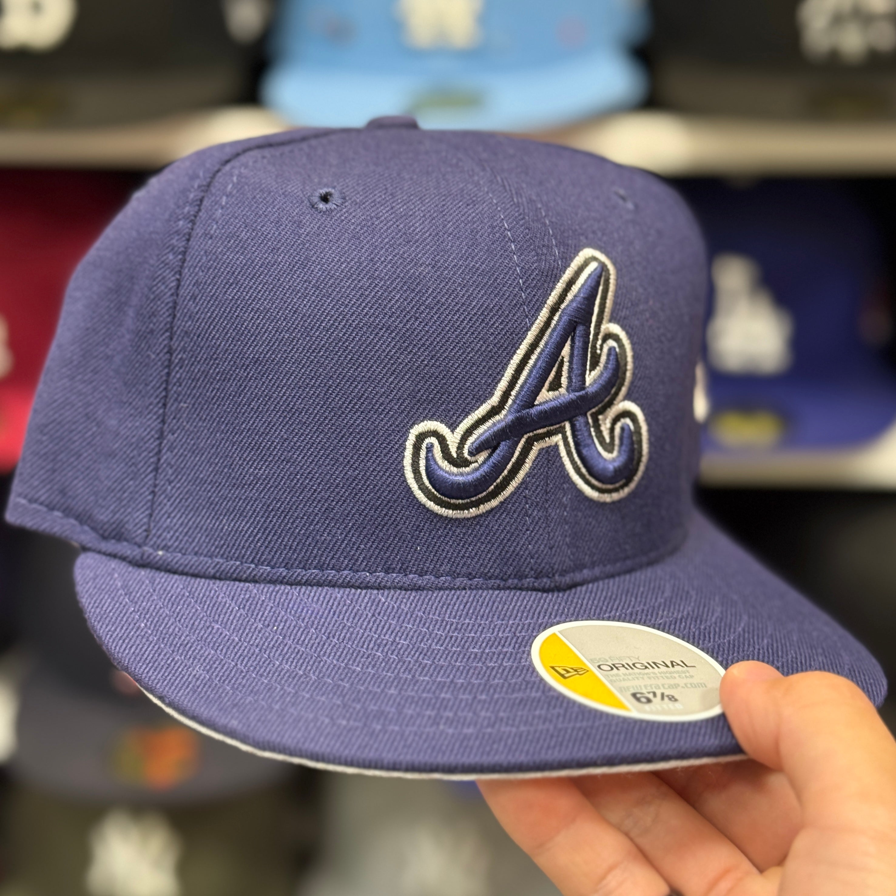 New Era Atlanta Braves Navy 59FIFTY Fitted Hat - Product Image