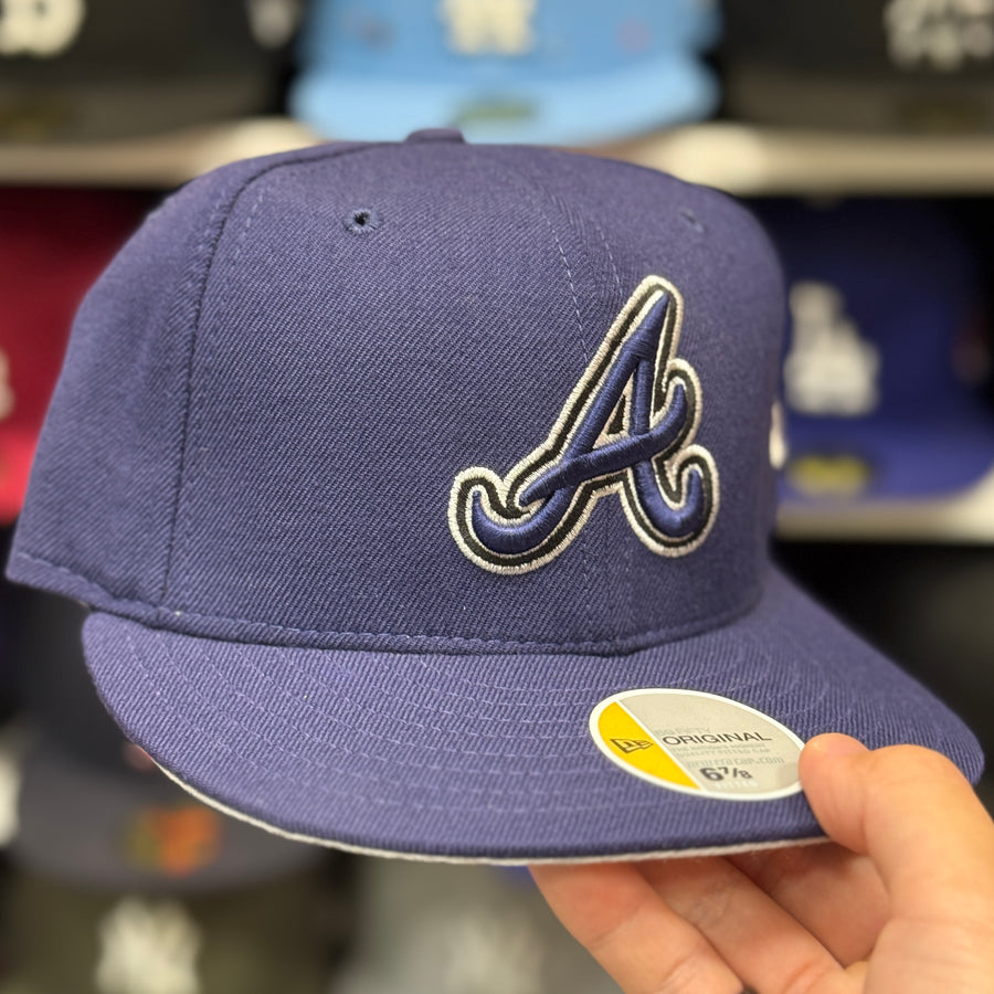 New Era Atlanta Braves Navy 59FIFTY Fitted Hat - Product Image