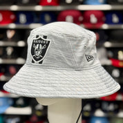 New Era Las Vegas Raiders Bucket Hat | Silver / Black Under Brim - Product Image