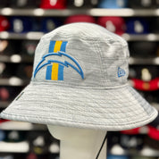 New Era Los Angeles Chargers Bucket Hat | Silver / Blue Under Brim - Product Image