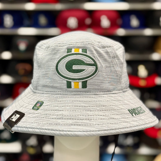 New Era Green Bay Packers NFL Bucket Hat | Silver / Green Under Brim