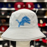 New Era Detroit Lions Bucket Hat | Silver/Blue Under Brim