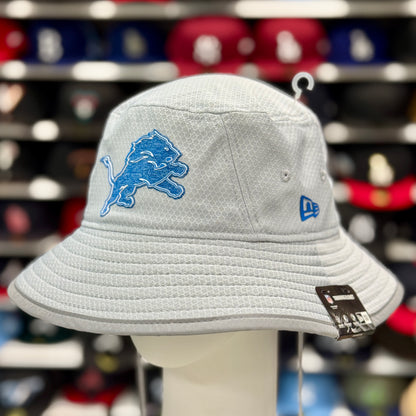 New Era Detroit Lions Bucket Hat | Silver / Blue Under Brim