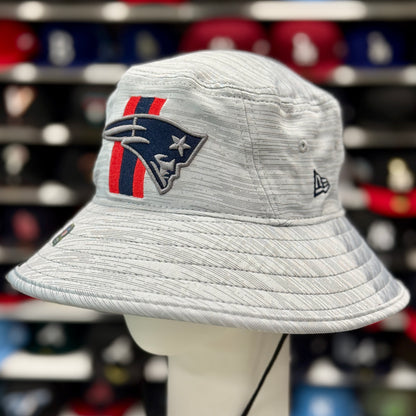New Era New England Patriots Bucket Hat | Silver / Navy Under Brim