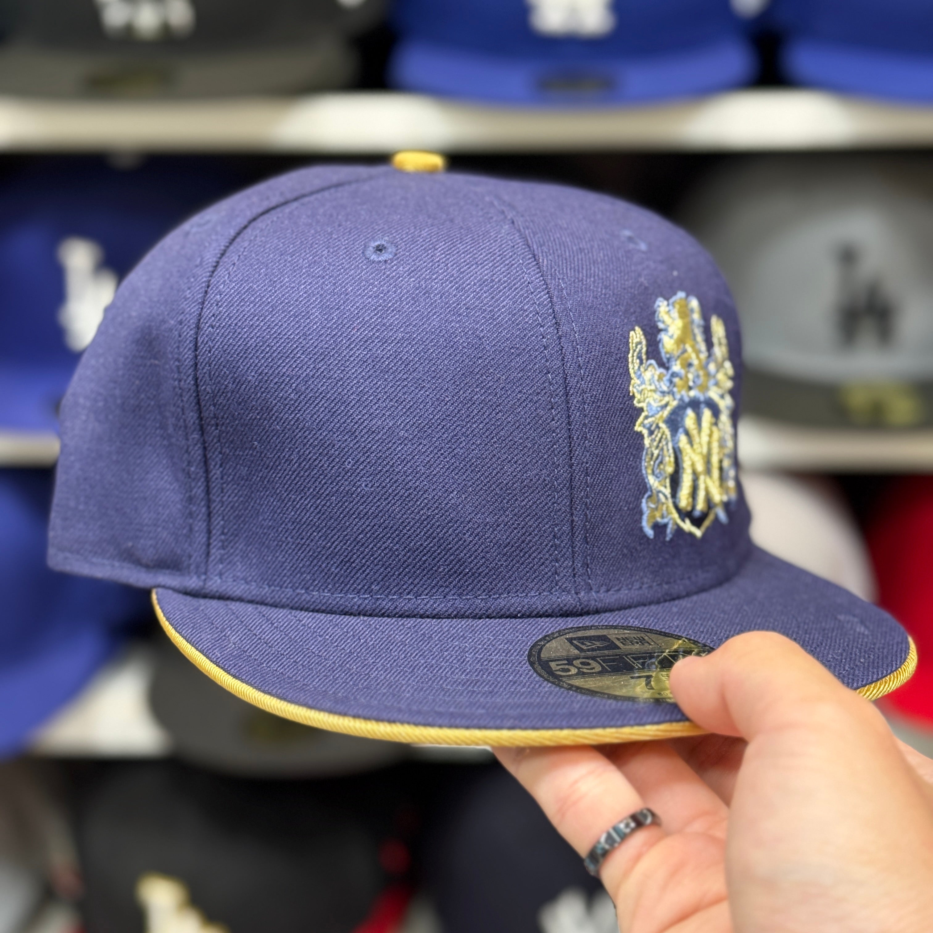 New Era New York Yankees 'Retro Gold' Navy 59FIFTY Fitted Hat - Product Image
