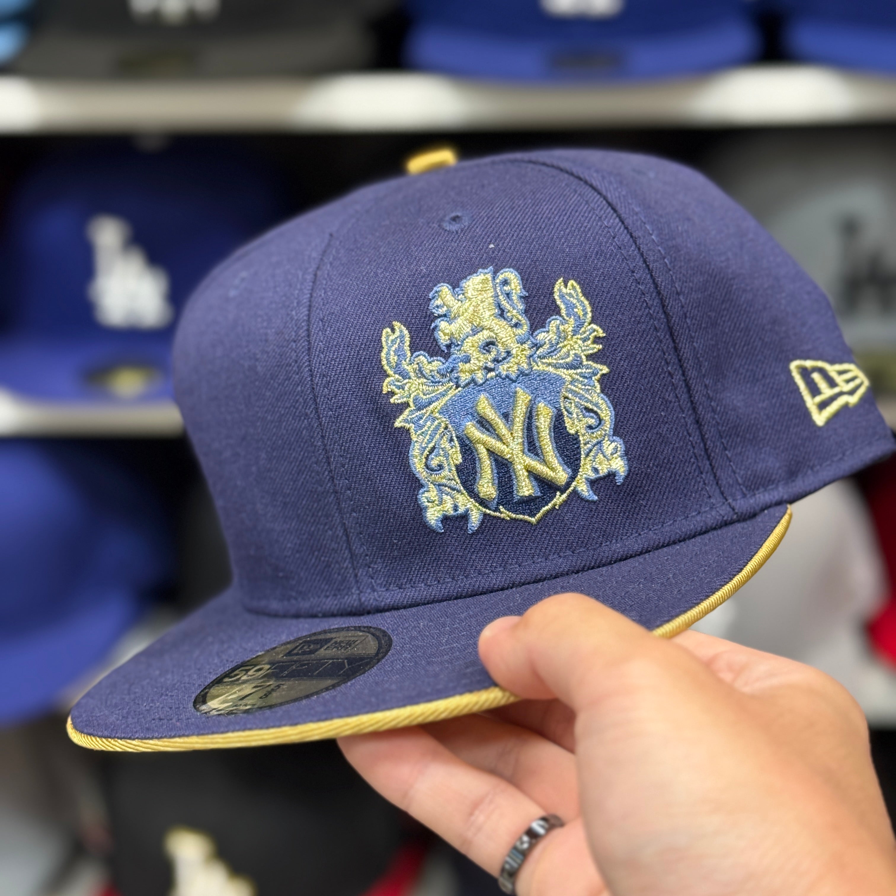 New Era New York Yankees 'Retro Gold' Navy 59FIFTY Fitted Hat - Product Image