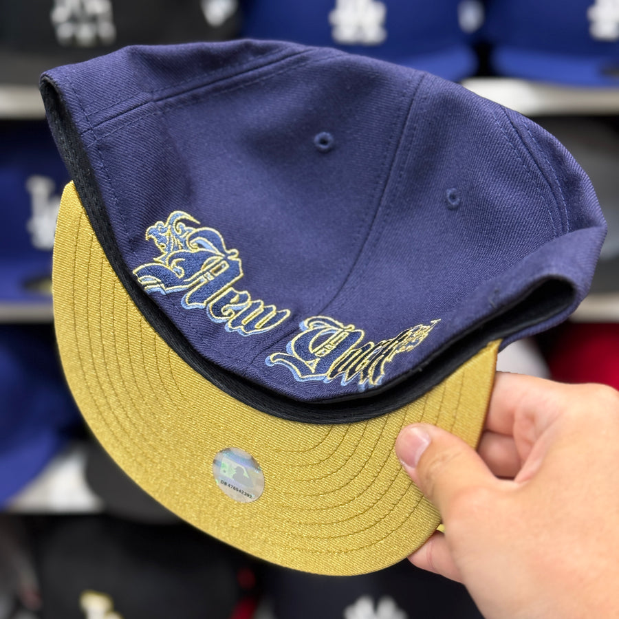 New Era New York Yankees 'Retro Gold' Navy 59FIFTY Fitted Hat - Product Image