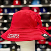 New Era Los Angeles Angels Red Bucket Hat - Product Image