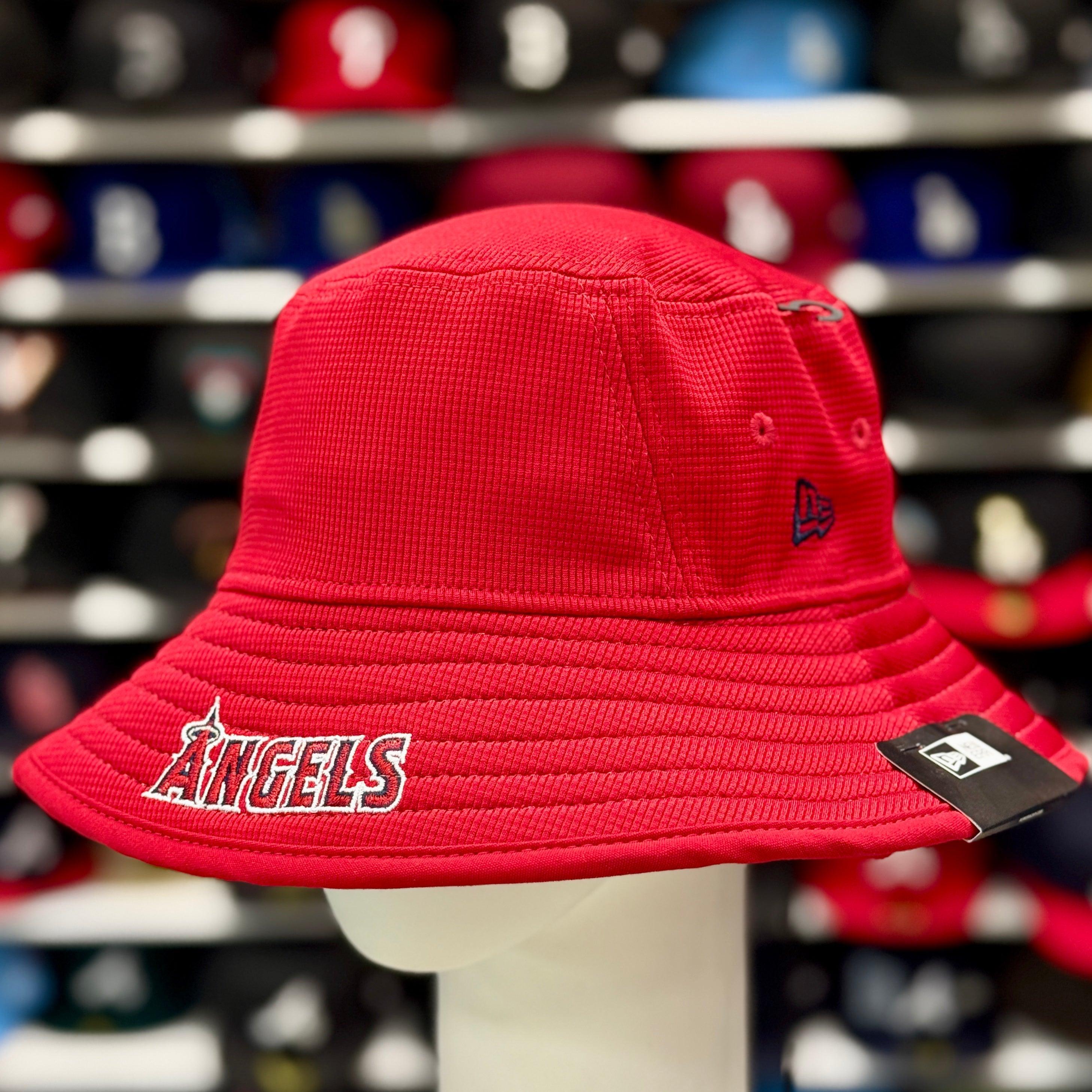 New Era Los Angeles Angels Red Bucket Hat - Product Image