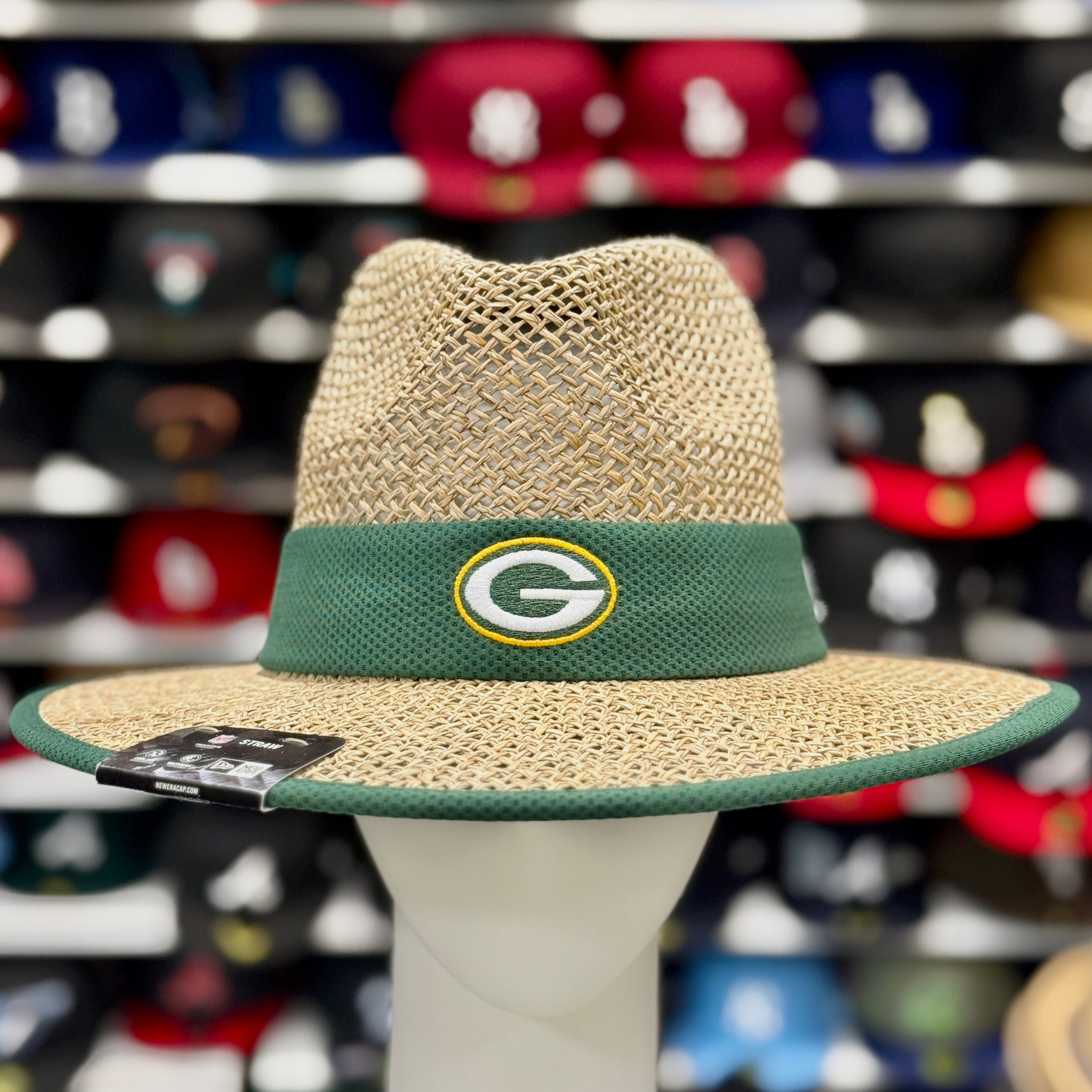 New Era Green Bay Packers Straw Hat - Product Image