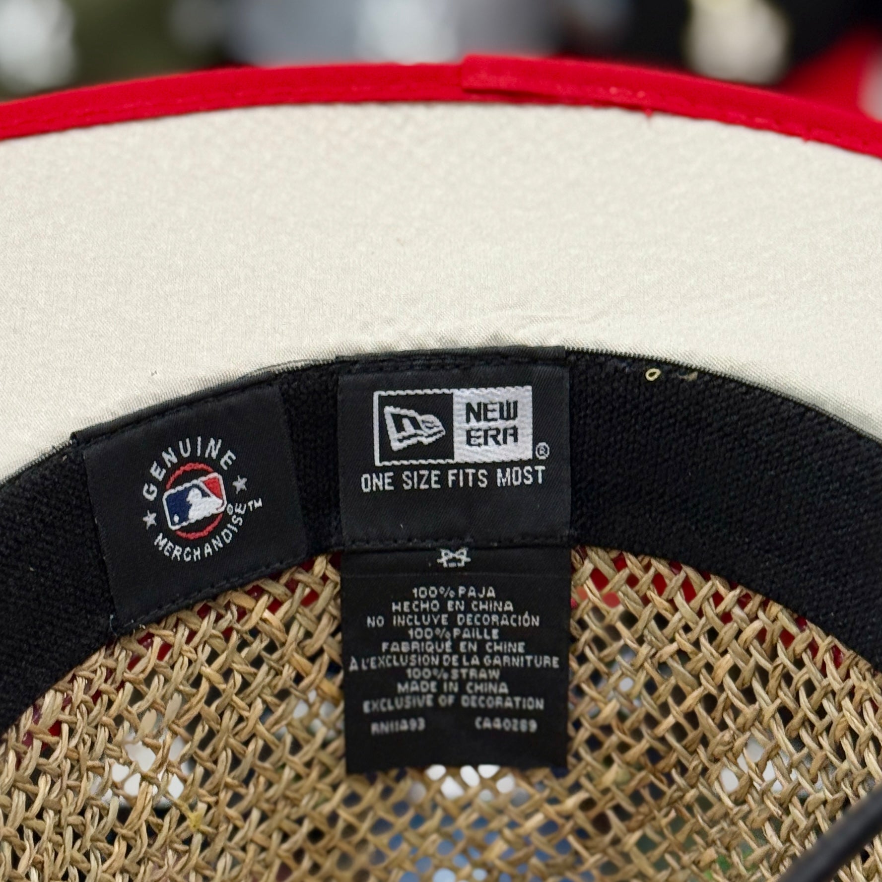 New Era Los Angeles Angels Red Straw Hat - Product Image