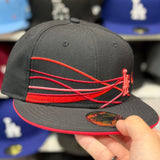New Era Los Angeles Dodgers 'Vista Mini Logo' Black 59FIFTY Fitted Hat