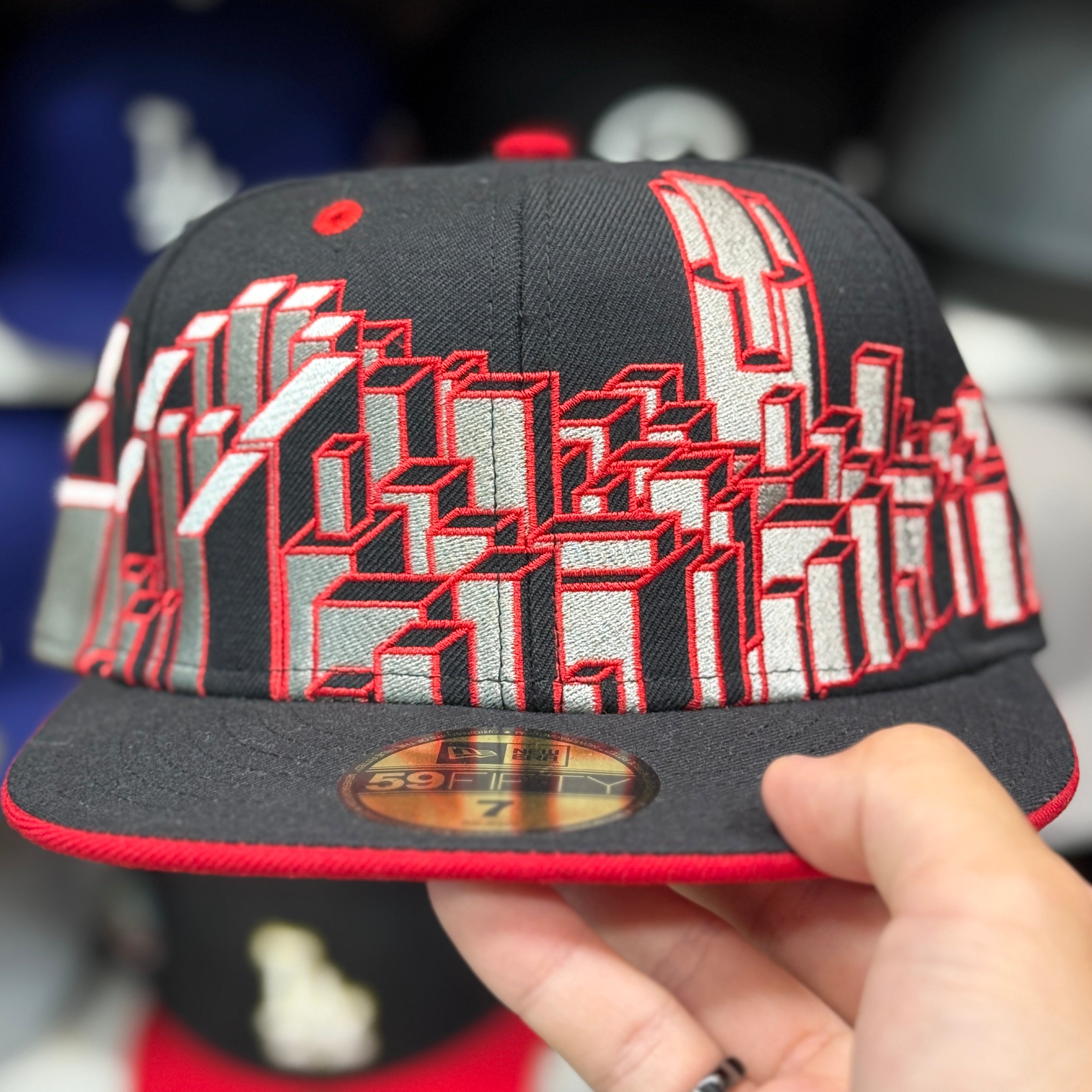 New Era 'City Skyline' Black 59FIFTY Fitted Hat - Product Image