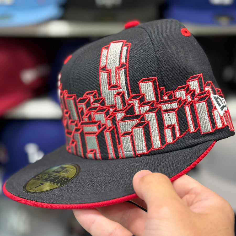New Era 'City Skyline' Black 59FIFTY Fitted Hat - Product Image