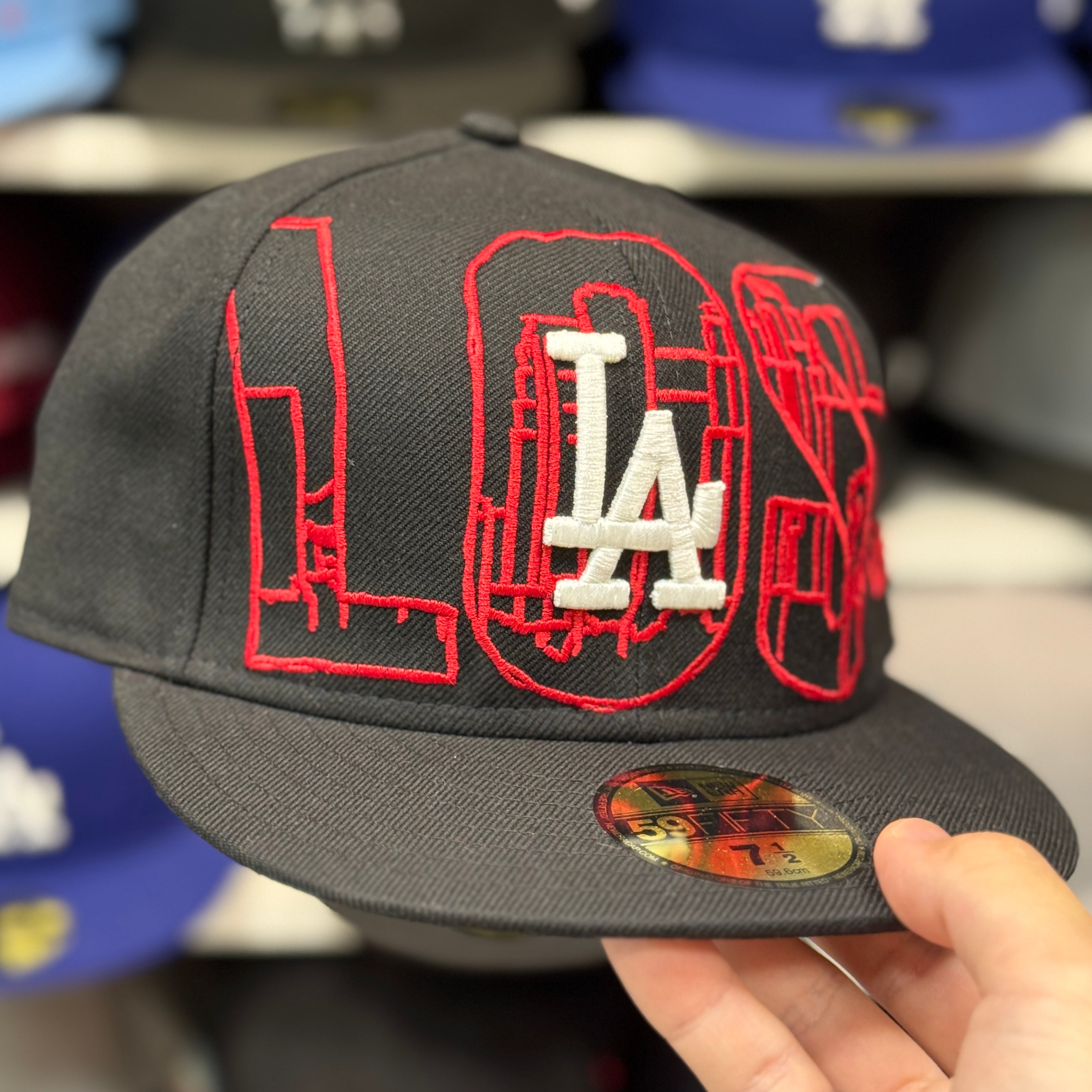New Era Los Angeles Dodgers 'Urban Anatomy' Black 59FIFTY Fitted Hat - Product Image