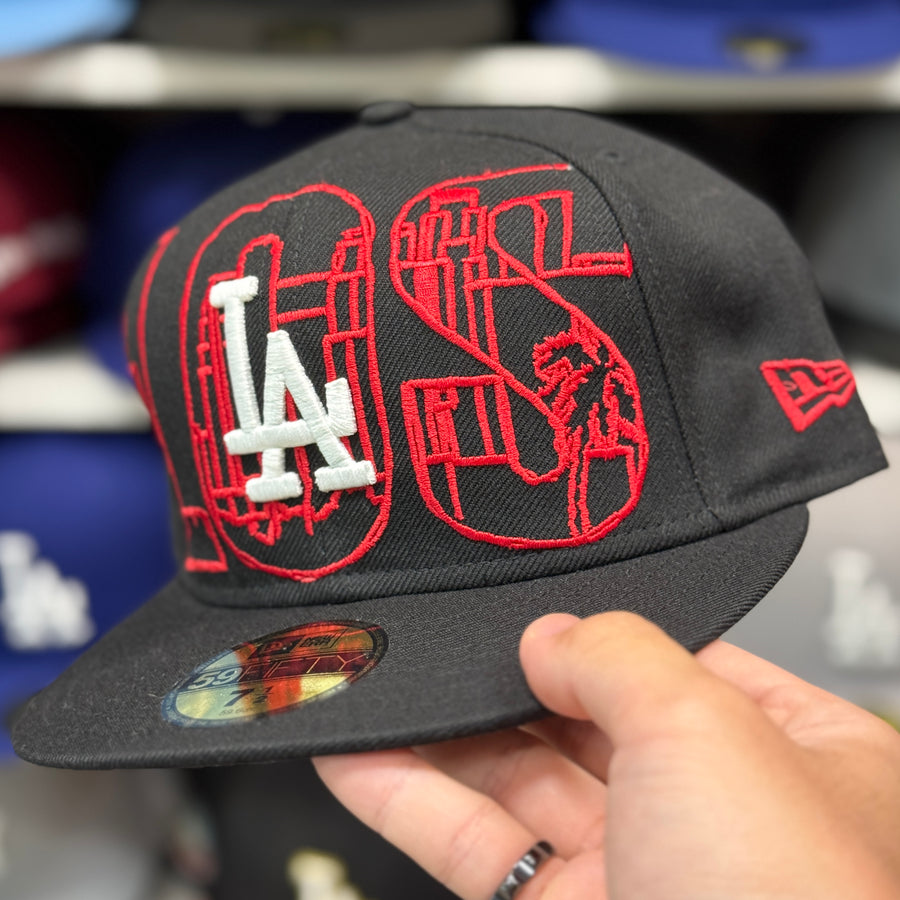 New Era Los Angeles Dodgers 'Urban Anatomy' Black 59FIFTY Fitted Hat - Product Image