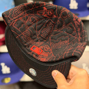 New Era Los Angeles Dodgers 'Wool Blueprint' Black 59FIFTY Fitted Hat - Product Image
