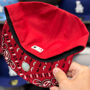 New Era Los Angeles Dodgers 'Paisley Cut' Red 59FIFTY Fitted Hat - Product Image