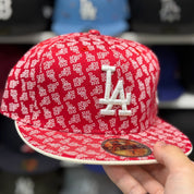 New Era Los Angeles Dodgers 'Wallpaper Pack' Red 59FIFTY Fitted Hat - Product Image