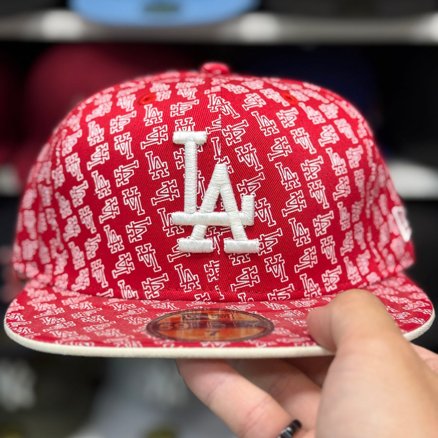 New Era Los Angeles Dodgers 'Wallpaper Pack' Red 59FIFTY Fitted Hat - Product Image