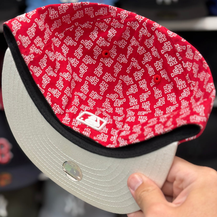 New Era Los Angeles Dodgers 'Wallpaper Pack' Red 59FIFTY Fitted Hat - Product Image