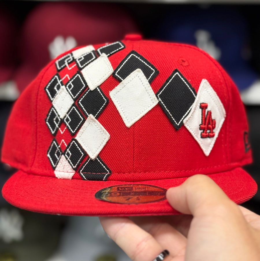 New Era Los Angeles Dodgers 'Prep Talk' Black 59FIFTY Fitted Hat - Product Image