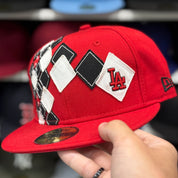 New Era Los Angeles Dodgers 'Prep Talk' Black 59FIFTY Fitted Hat - Product Image