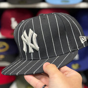 New Era New York Yankees 'Pinstripe' Black 59FIFTY Fitted Hat - Product Image