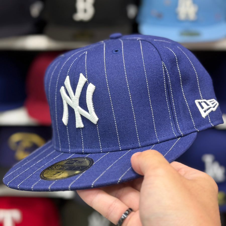 New Era New York Yankees 'Pinstripe' Blue 59FIFTY Fitted Hat - Product Image