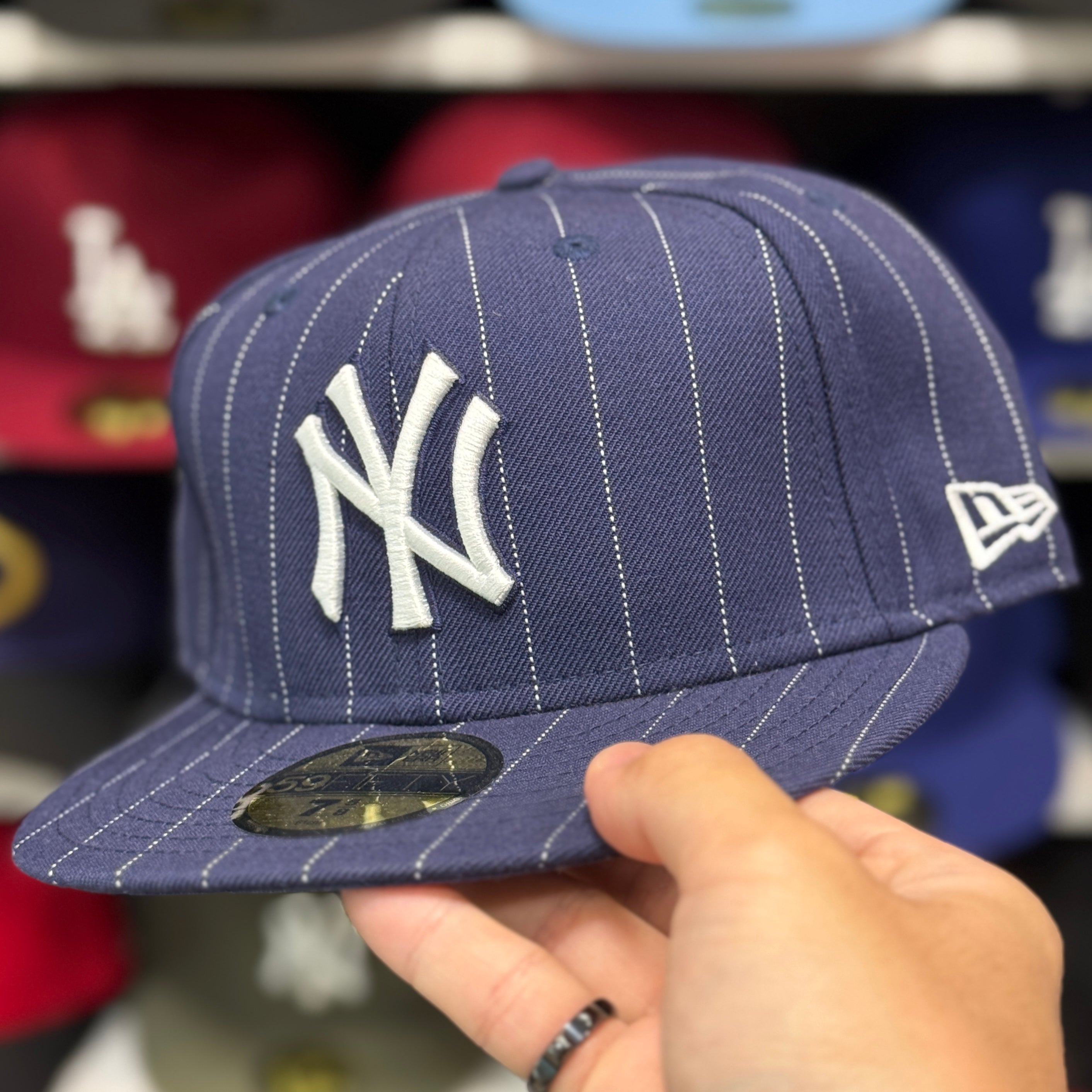 New Era New York Yankees 'Pinstripe' Navy 59FIFTY Fitted Hat - Product Image