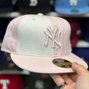 New Era New York Yankees 'Shy Pink' White/Pink 59FIFTY Fitted Hat - Product Image