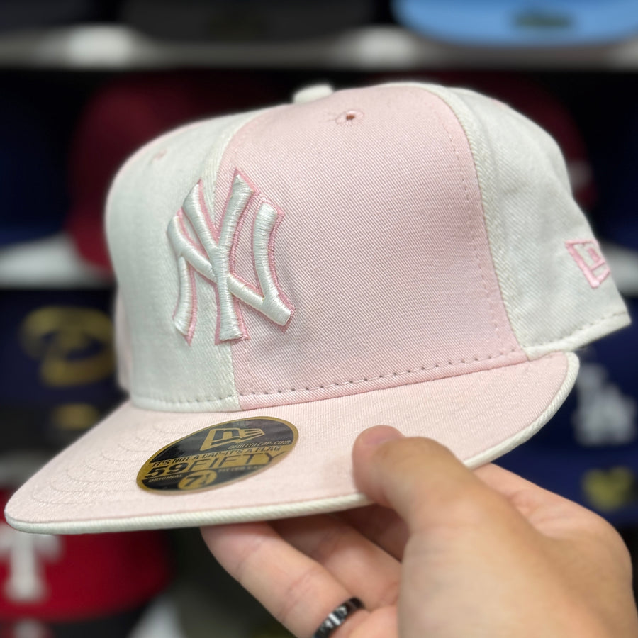 New Era New York Yankees 'Shy Pink' White/Pink 59FIFTY Fitted Hat - Product Image