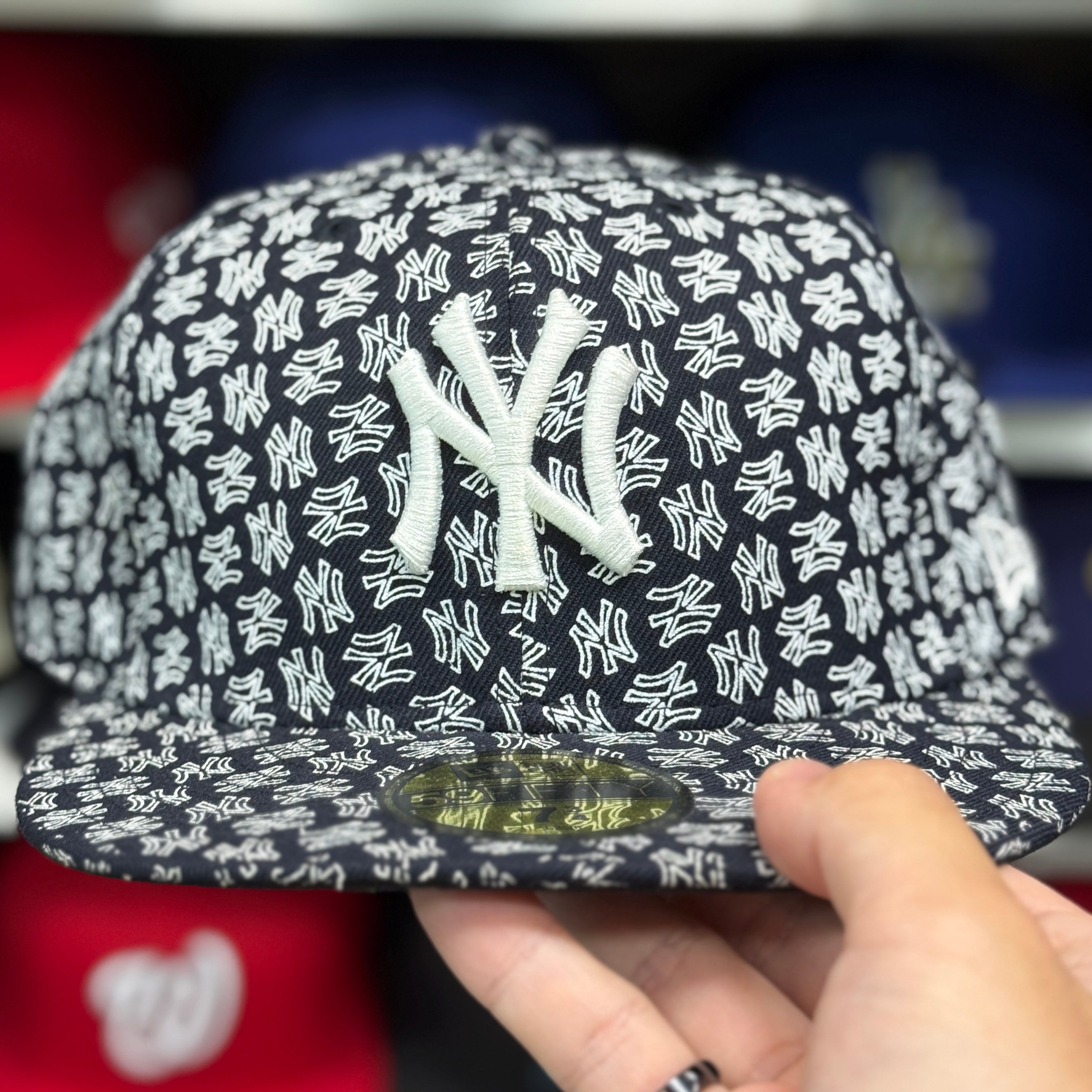 New Era New York Yankees 'Wallpaper Pack' Navy 59FIFTY Fitted Hat - Product Image