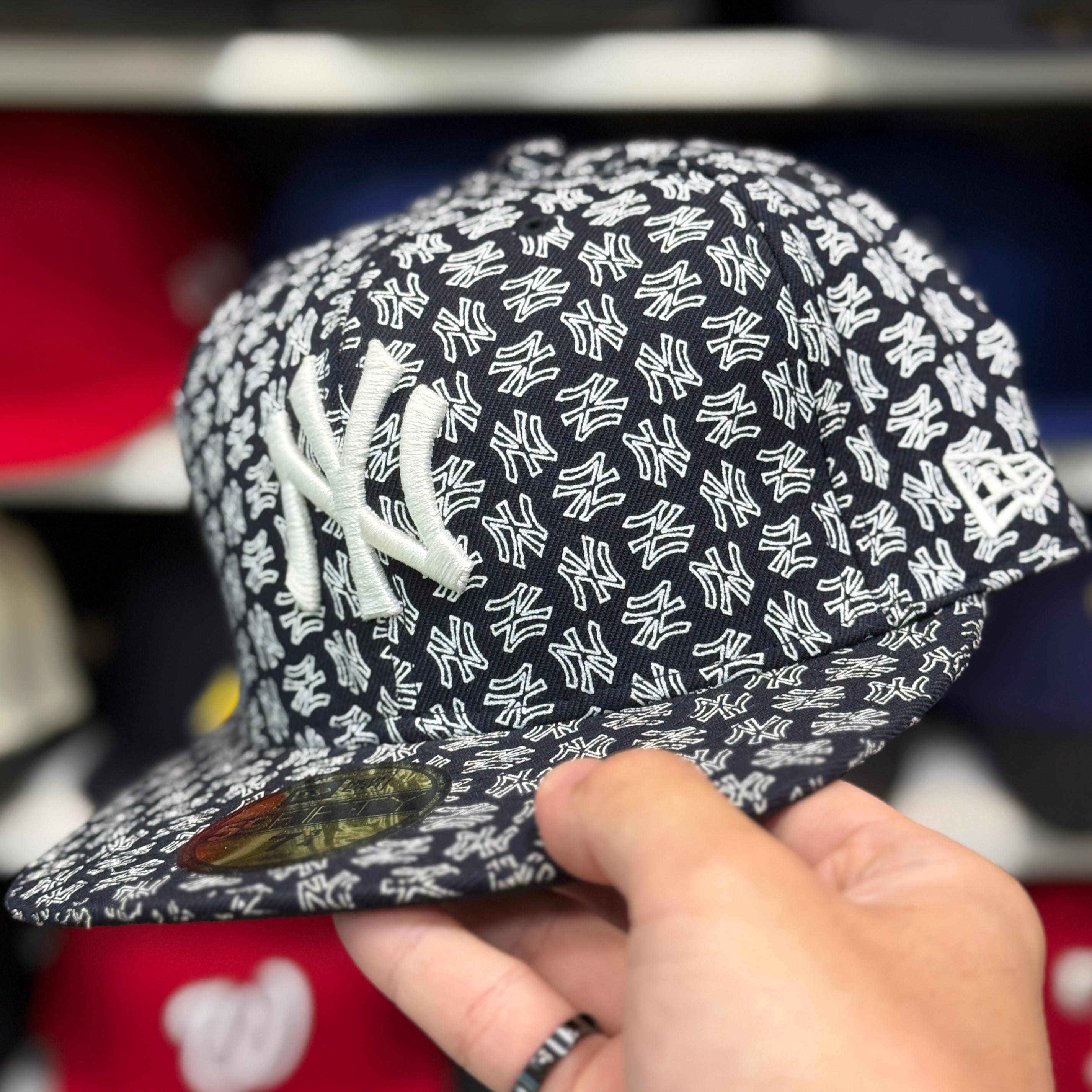 New Era New York Yankees 'Wallpaper Pack' Navy 59FIFTY Fitted Hat - Product Image