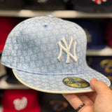 New Era New York Yankees 'Wallpaper Pack' Baby Blue 59FIFTY Fitted Hat