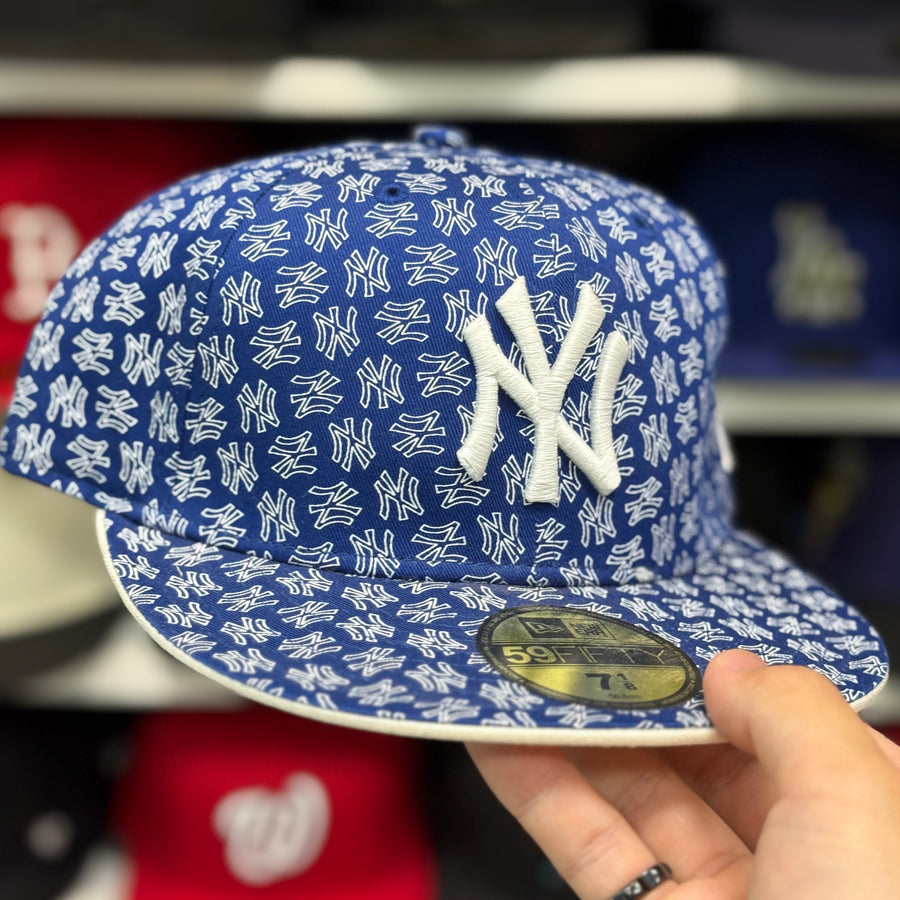 New Era New York Yankees 'Wallpaper Pack' Blue 59FIFTY Fitted Hat - Product Image