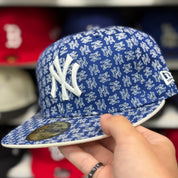 New Era New York Yankees 'Wallpaper Pack' Blue 59FIFTY Fitted Hat - Product Image