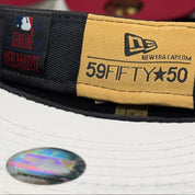 New Era Los Angeles Dodgers 'Vintage Suede' Black 59FIFTY Fitted Hat - Product Image