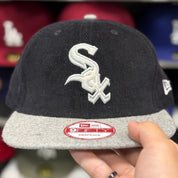 New Era Chicago White Sox 'Corduroy' Black/Silver 9FIFTY Snapback - Product Image